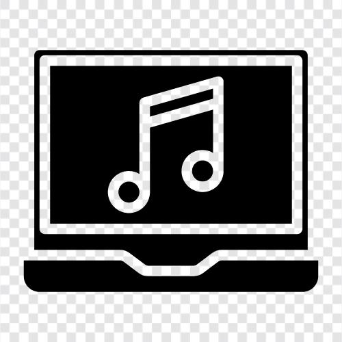 misic, notebook, computer, journal icon svg