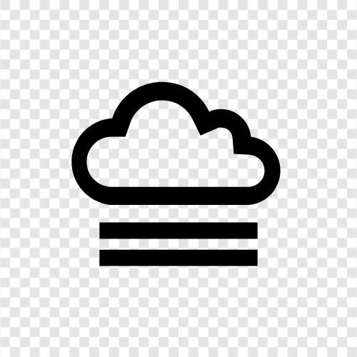 mist, rain, clouds, fog icon svg