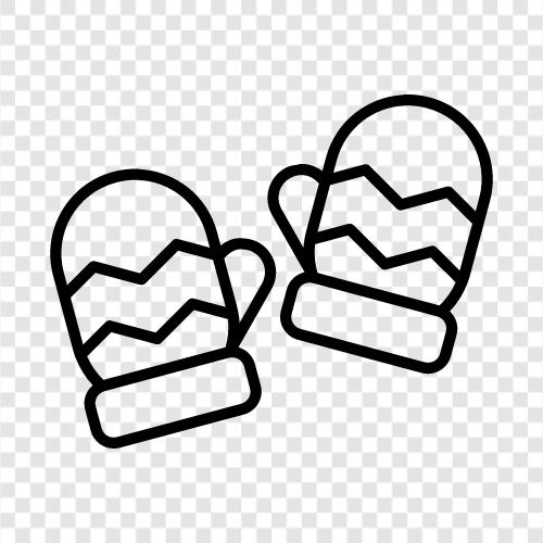 Mittens, Mitts, Gloves, Winter Gloves icon svg