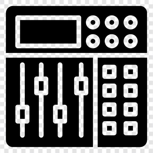 mixer, audio mixer, audio hardware, audio interface icon svg