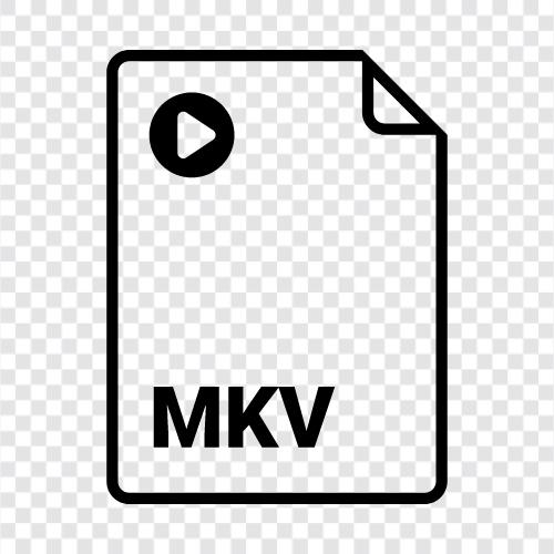 MKV Player, MKV File Editor, MKV Converter, MK icon svg