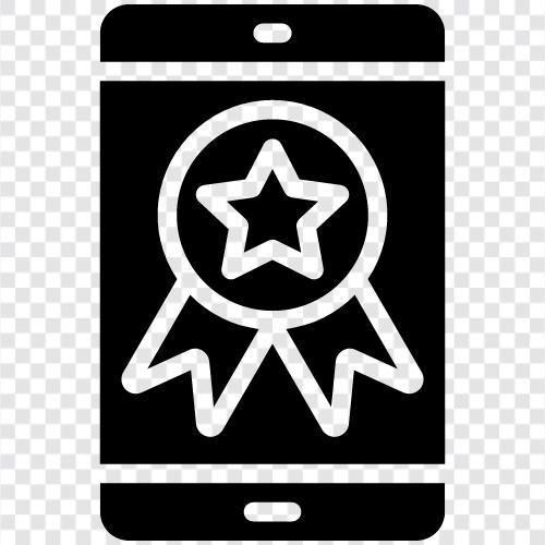 mobile awards, mobile app awards, mobile gaming awards, mobile app developers icon svg