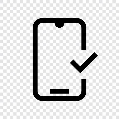 mobile banking, mobile check deposit, mobile payments, Mobile check icon svg