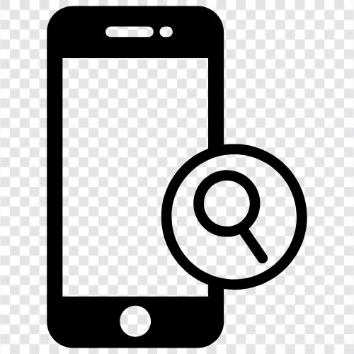 mobile search, mobile app, mobile browsing, mobile phone symbol