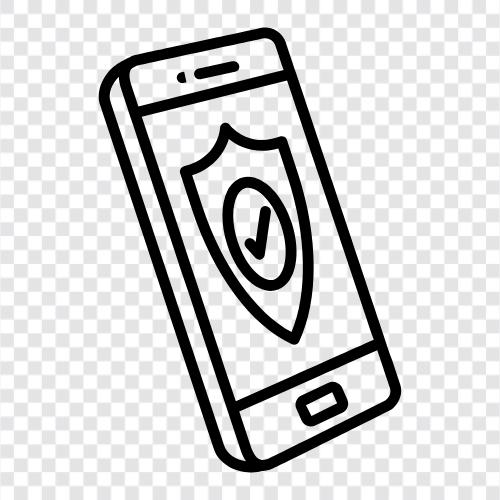 Mobile Security App, Mobile Security Tips, Mobile Security News, Mobile Security Значок svg