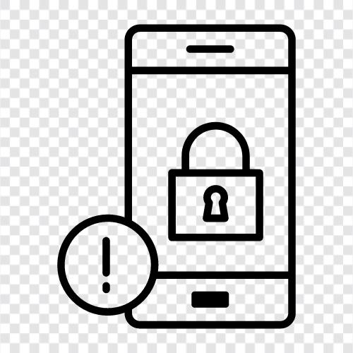 mobile Sicherheit, mobile SicherheitsApp, mobile SicherheitsSoftware, mobile SicherheitsTipps symbol