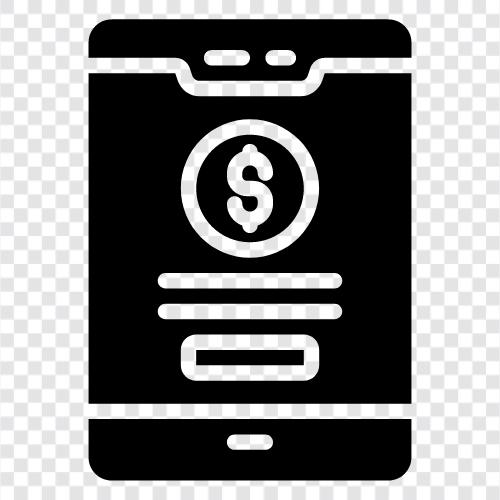 mobile Geldbörsen, mobiles Bezahlen, mobile Geldbörsenlösungen, mobile Bezahllösungen symbol