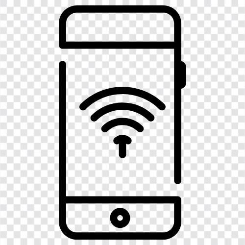 Mobiles WLAN, Hotspot, Anbinden, Mobiles Hotspot symbol