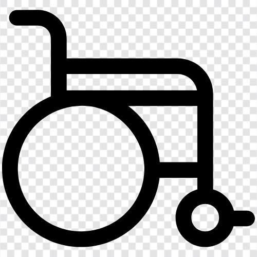 Mobilität, behindert, zugänglich, Rollstuhlfahrer symbol