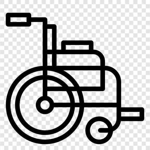 Mobilite scooter, elektrikli tekerlekli sandalye, manuel tekerlekli sandalye, erişilebilir tekerlekli sandalye ikon svg