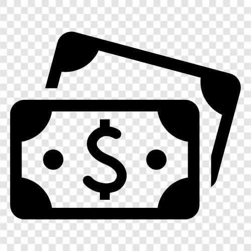 money, finances, spending, bills icon svg