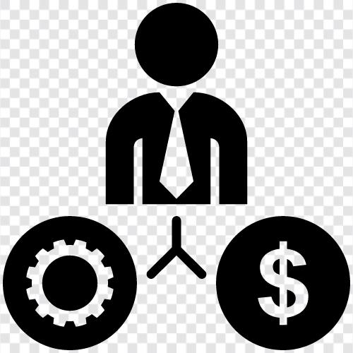 Geld für einen Job, Geld verdienen, Wege, Geld zu verdienen symbol