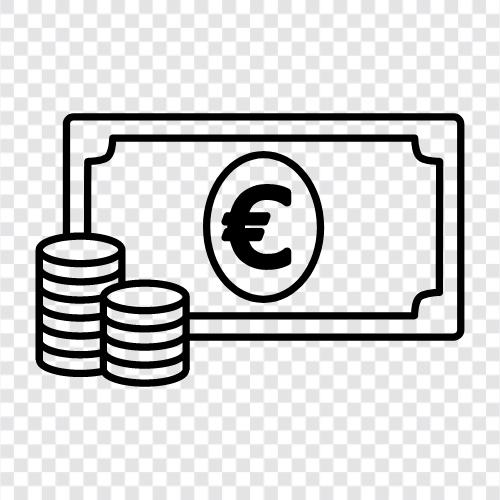 money, bills, currency, cashier icon svg