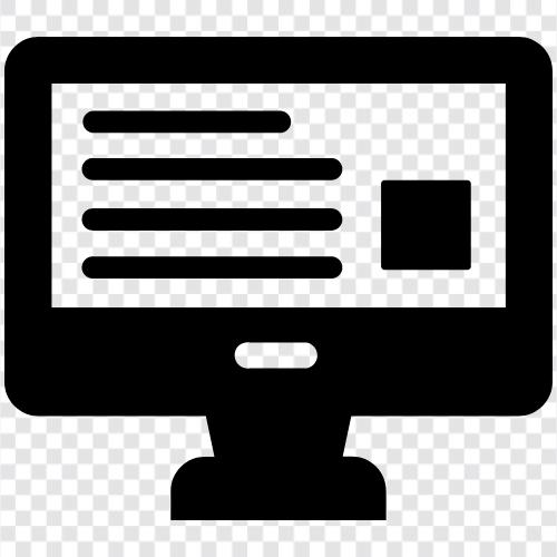 monitor, screen, image, picture Значок svg