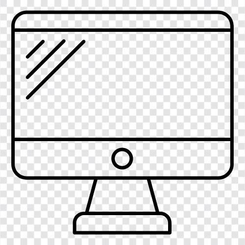 Monitor, Flachbildschirm, TFT, Flüssigkristallanzeige symbol