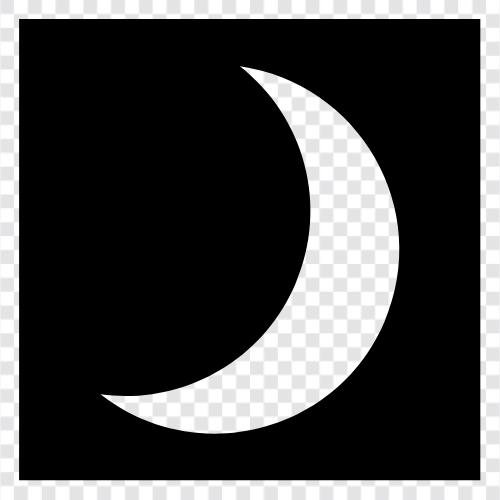 Mond, himmlisch, Dämmerung, Astronomie symbol