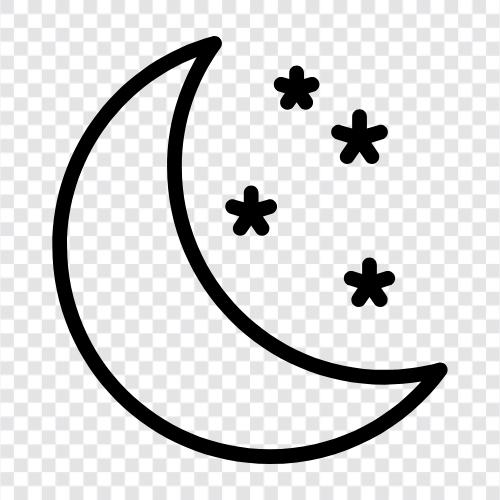 Mond, Himmel, Astronomie, Raum symbol