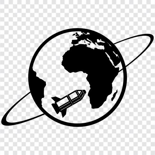 moon orbit, planetary orbit, solar orbit, space shuttle orbit icon svg