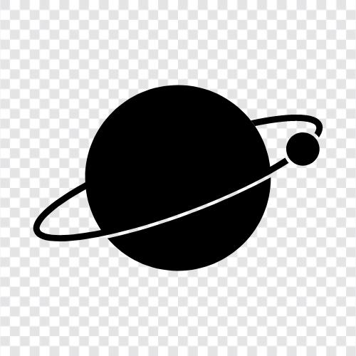 Moon, Planet with Moon icon svg