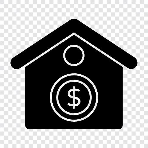 mortgage, refinance, home equity, loan calculator icon svg