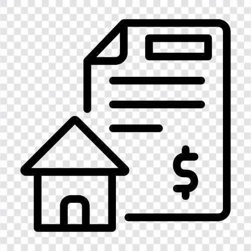 Hypothek, Hausdarlehen, Haus, Darlehen symbol