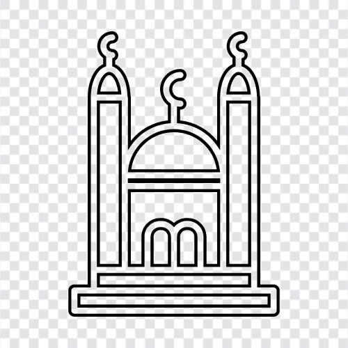 mosque, Islamic, Islam, Islamic architecture icon svg