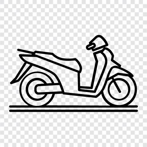 Motorrad, Fahrrad, Biker, Fahrer symbol