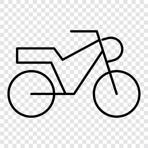 Motorrad, Motorräder, Fahrrad, Fahrradtour symbol