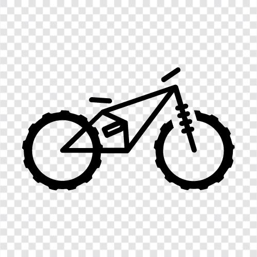 dağ bisikleti, siklocross, BMX, yokuş aşağı bisiklet ikon svg