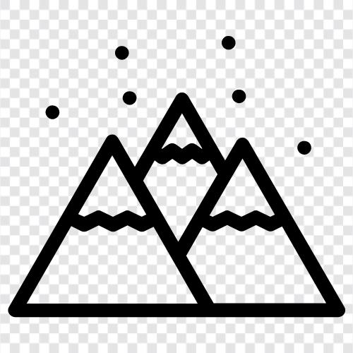 Berg, Aufstieg, Gipfel, Schnee symbol