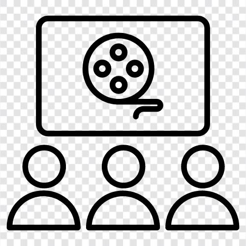 movie, projector, film, movie theater icon svg