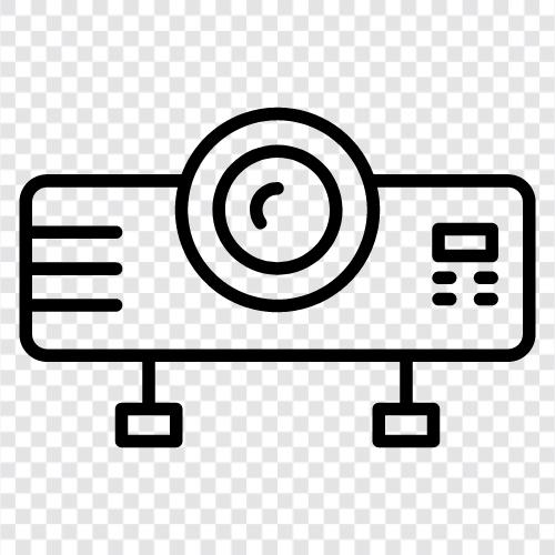 movie projector, home cinema projector, 3D projector, digital projector icon svg