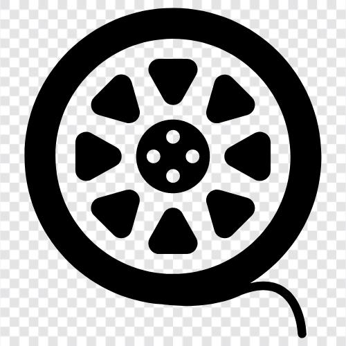 film makarası, sinema filmi makarası, sinema filmi ikon svg