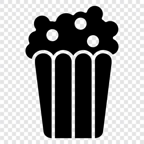 Kino, Film, Kino Popcorn, Kino Popcorn Geschmacksrichtungen symbol