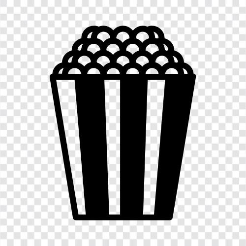 movie theaters, fun, snacks, delicious icon svg