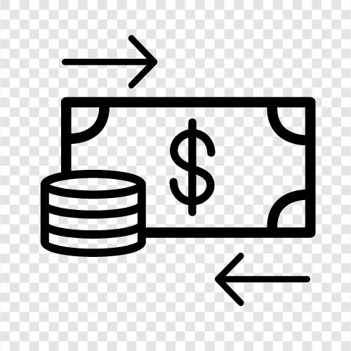 moving money online, moving money to canada, moving money icon svg