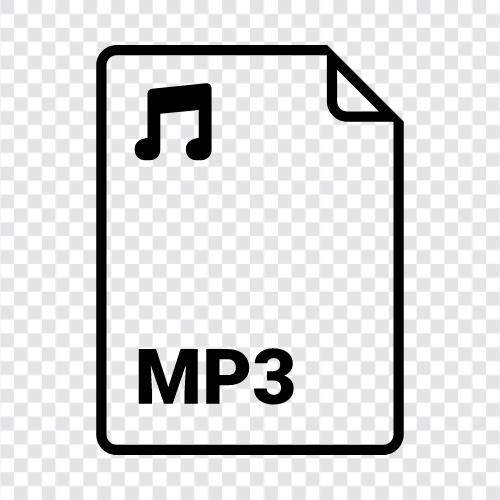 mp3, audio, music, audio file Значок svg