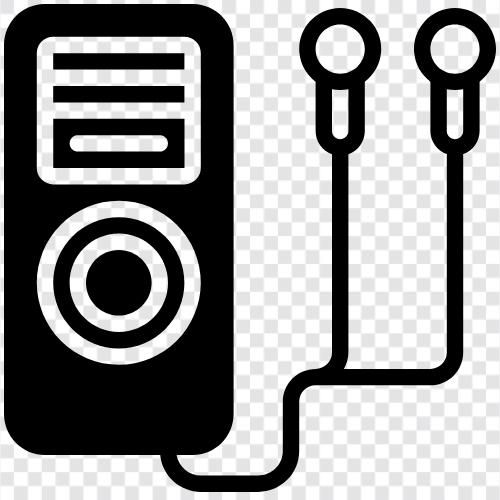 mp3 player, music player, music listening, music downloading icon svg