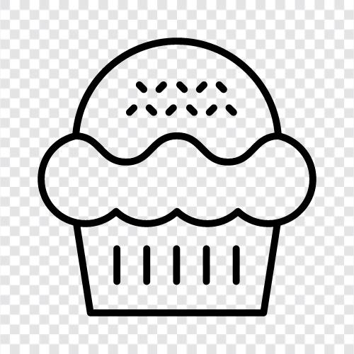 muffins, breakfast, bakery, sweet icon svg