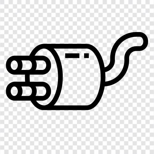 muffler, pipe, tubing, exhaust pipe icon svg