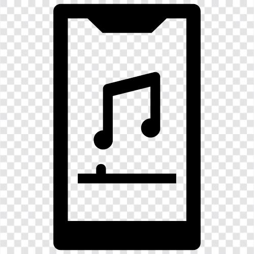 Музыка для мобильного, mp3 для мобильного, музыка для андроида, mp3 Значок svg