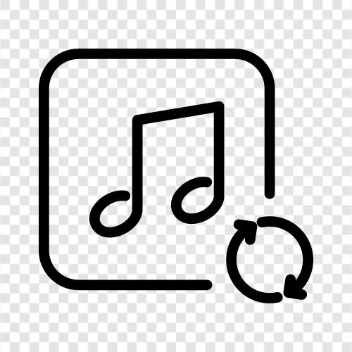 Music Matching, Music Sync, Music Streaming, Music Playback icon svg