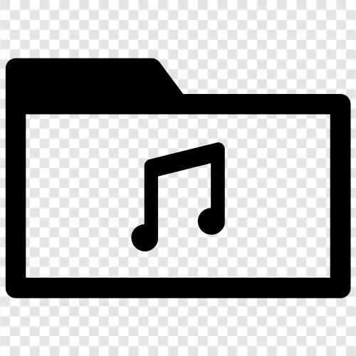 music, music folder, music storage, music organizer icon svg