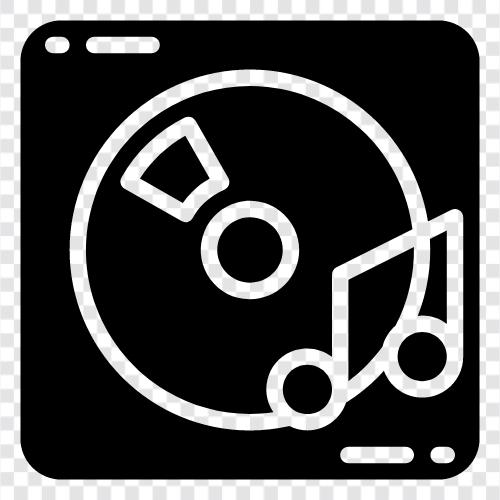 music, albums, music stores, music lovers icon svg