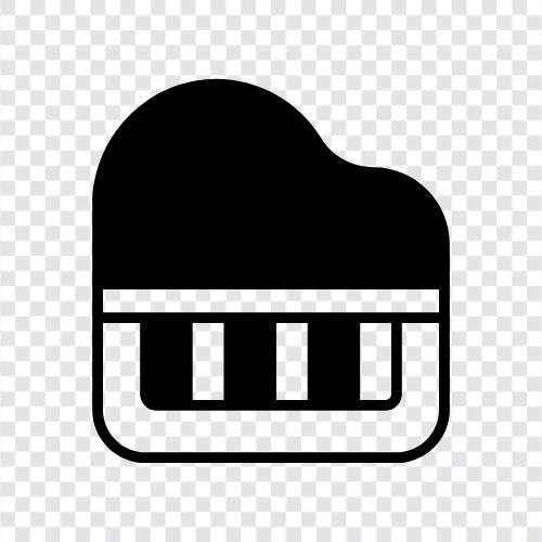 Müzik, Keys, Keyboard, Concert ikon svg