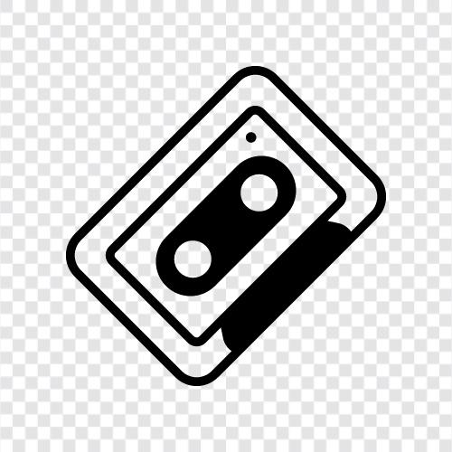 music, tape, 8track, music cassette icon svg