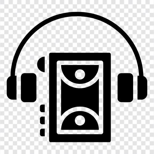 music, cassette, player, portable icon svg