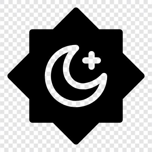 Muslime, Islam, Quran, Gebet symbol