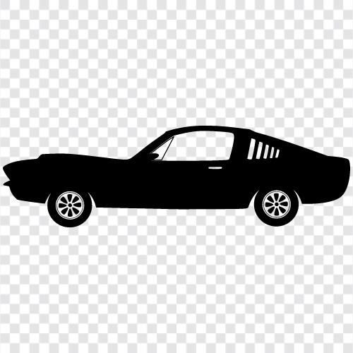 Mustang, Ford, car, American icon svg