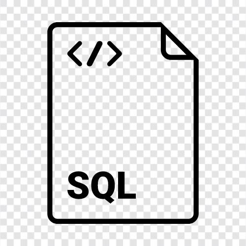 MySQL Database, SQL Query, SQL Server, SQL Database Значок svg